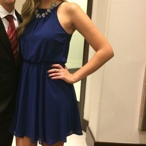 High neck cocktail dress